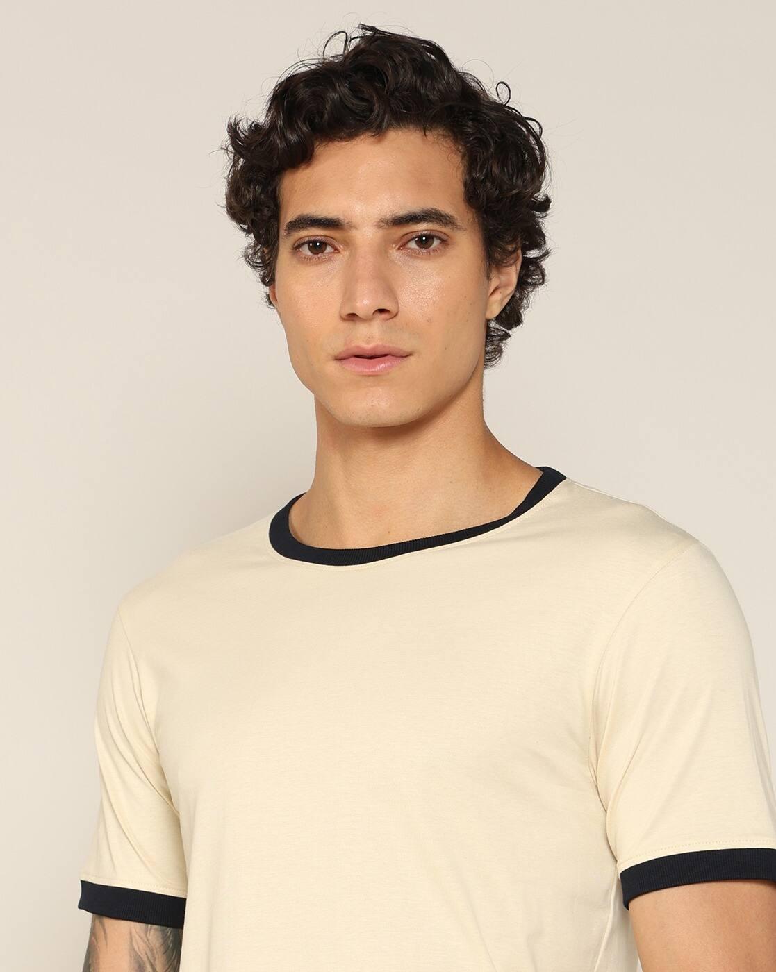Men Regular Fit Crew-Neck T-Shirt