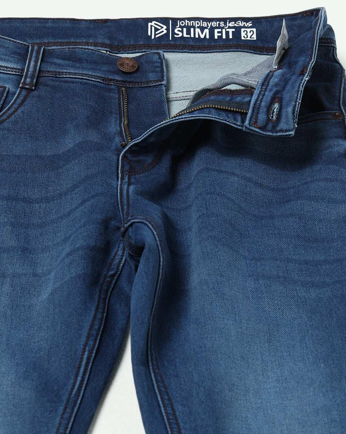 Men Mid-Wash Slim Fit Jeans