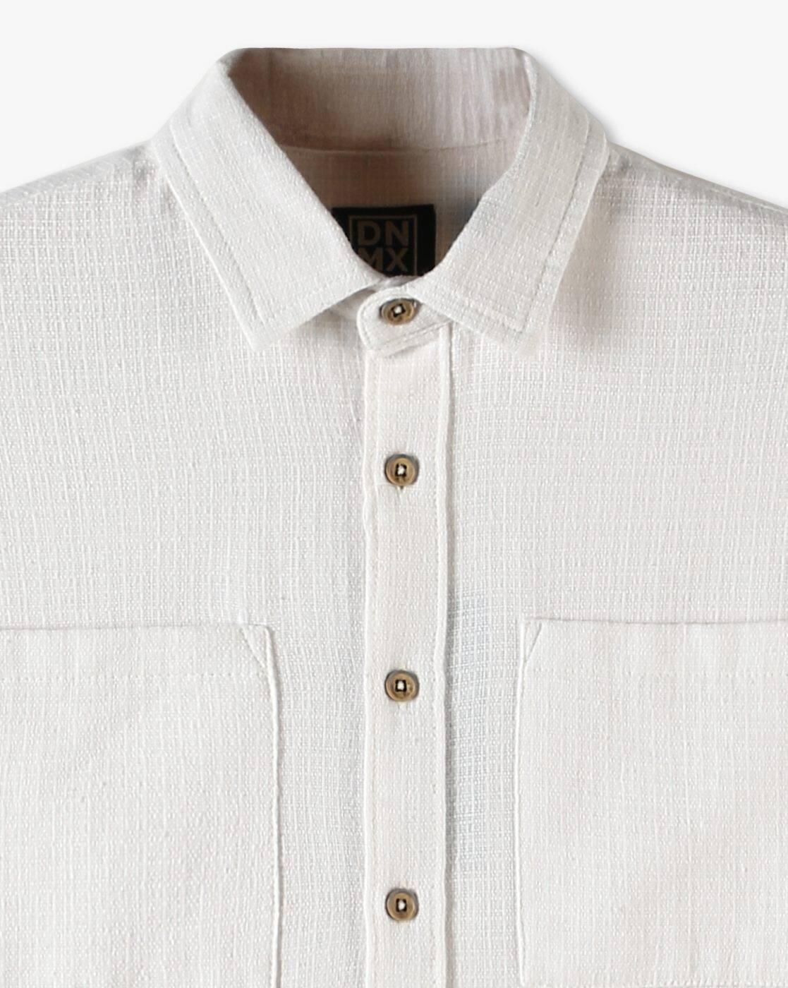 Boys Boxy Fit Shirt with Patch Pockets