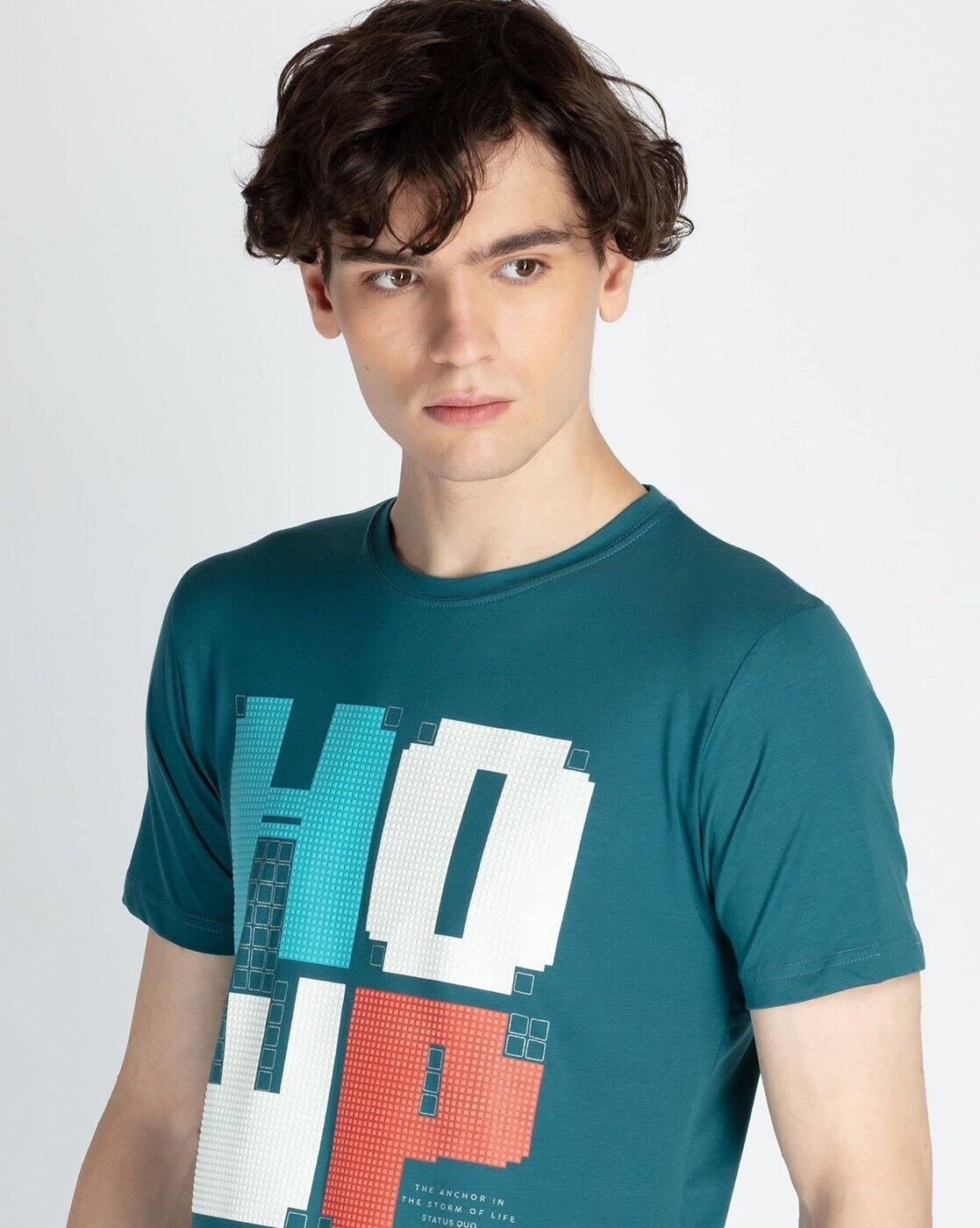 Men Printed Regular Fit T-Shirt