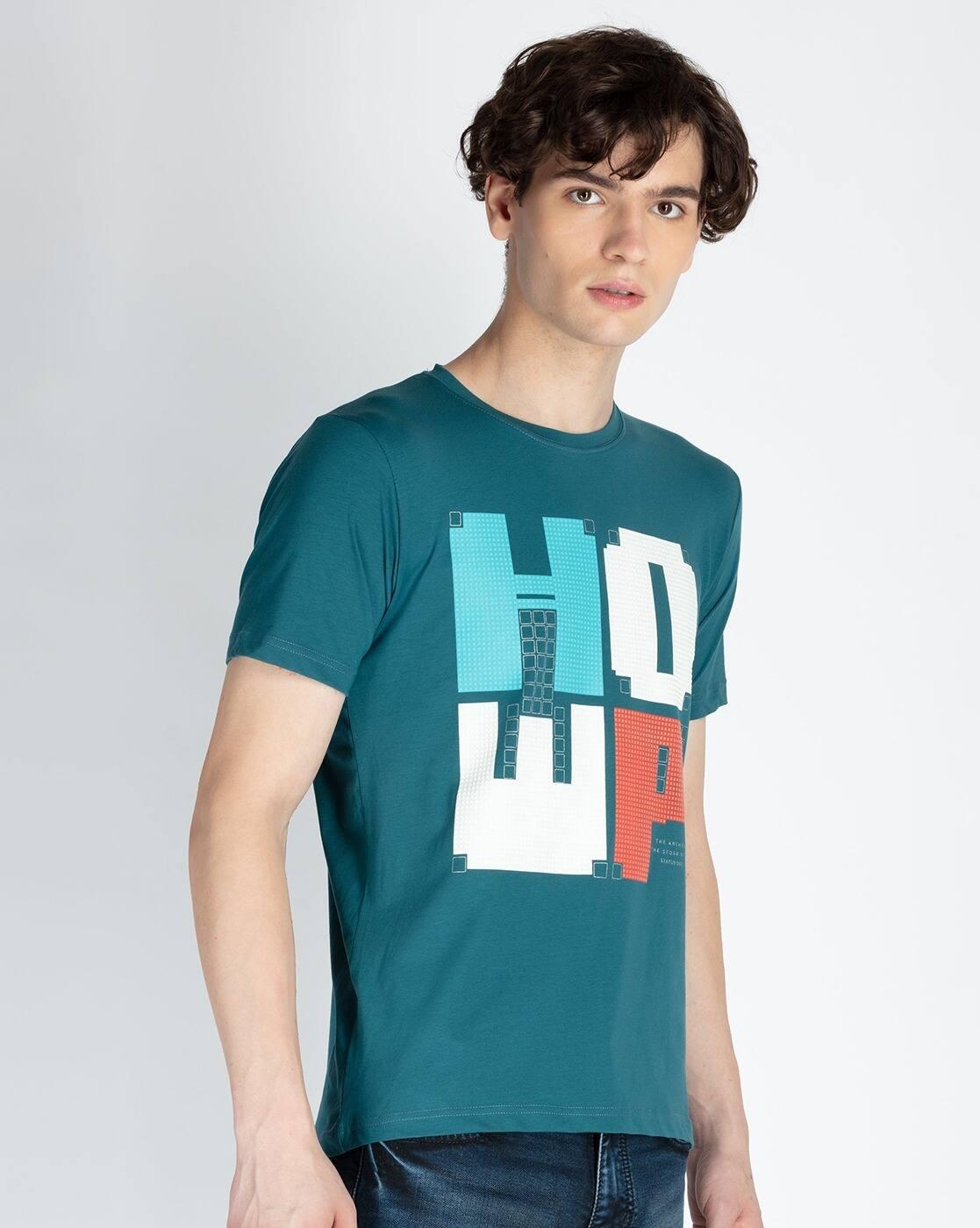Men Printed Regular Fit T-Shirt