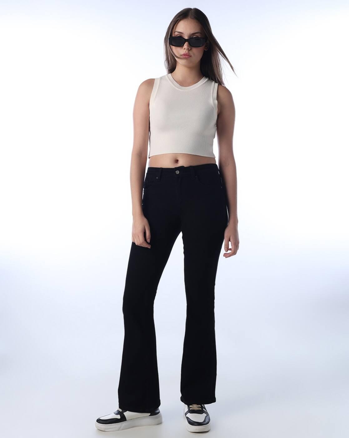 Women Mid-Rise Flared Jeans