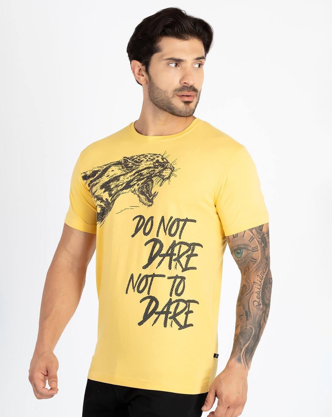 Men Printed Regular Fit T-Shirt