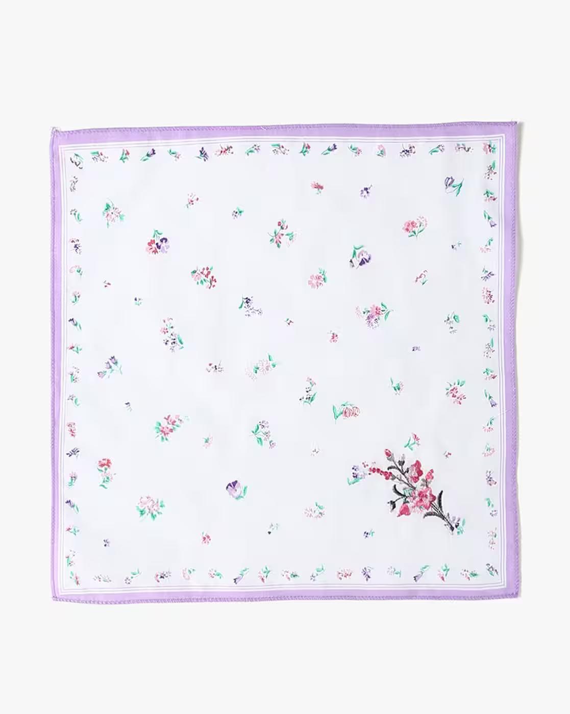 Women Pack of 3 Floral Print Cotton Handkerchiefs