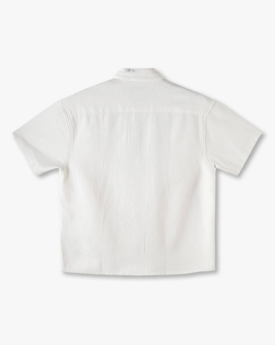 Boys Boxy Fit Shirt with Patch Pockets