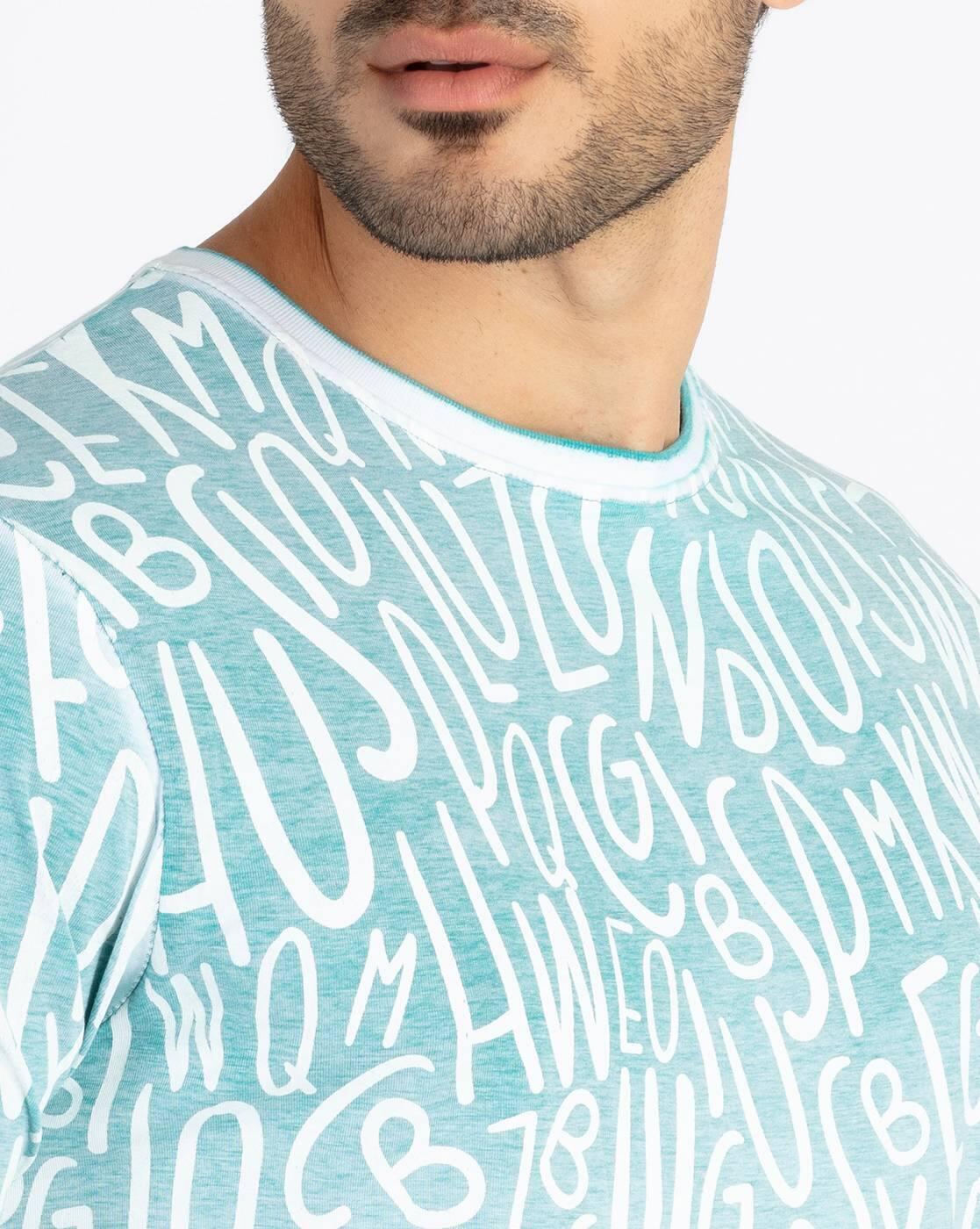 Men Printed Regular Fit T-Shirt