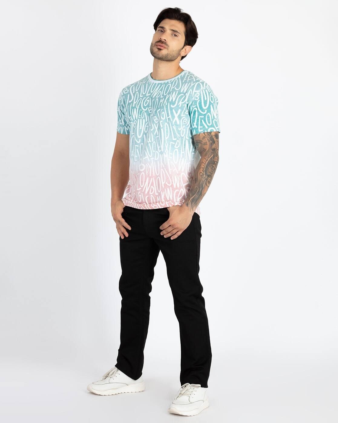 Men Printed Regular Fit T-Shirt