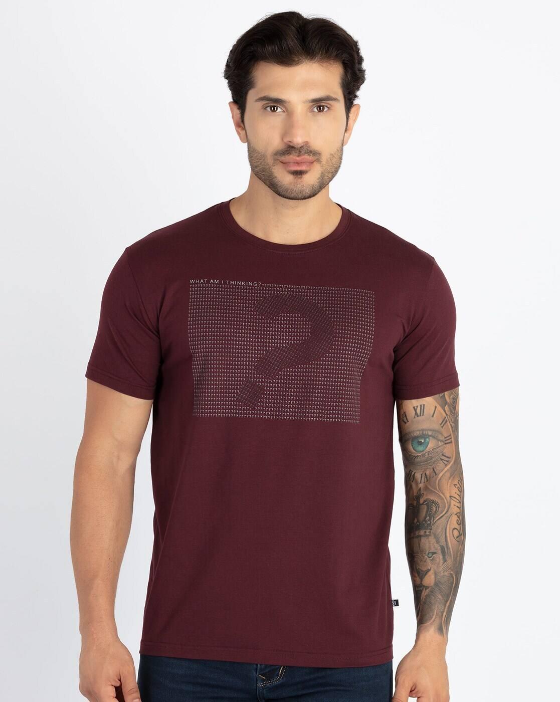 Men Printed Regular Fit T-Shirt