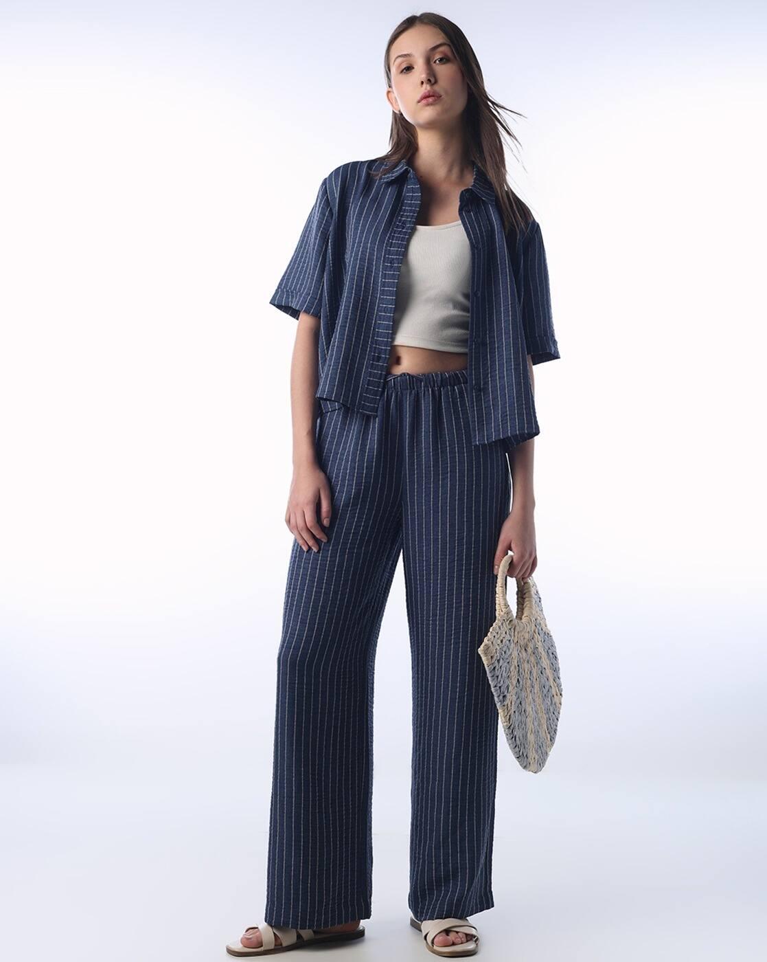Women Mid-Rise Flat-Front Pants