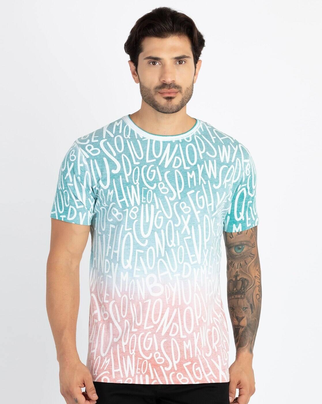 Men Printed Regular Fit T-Shirt