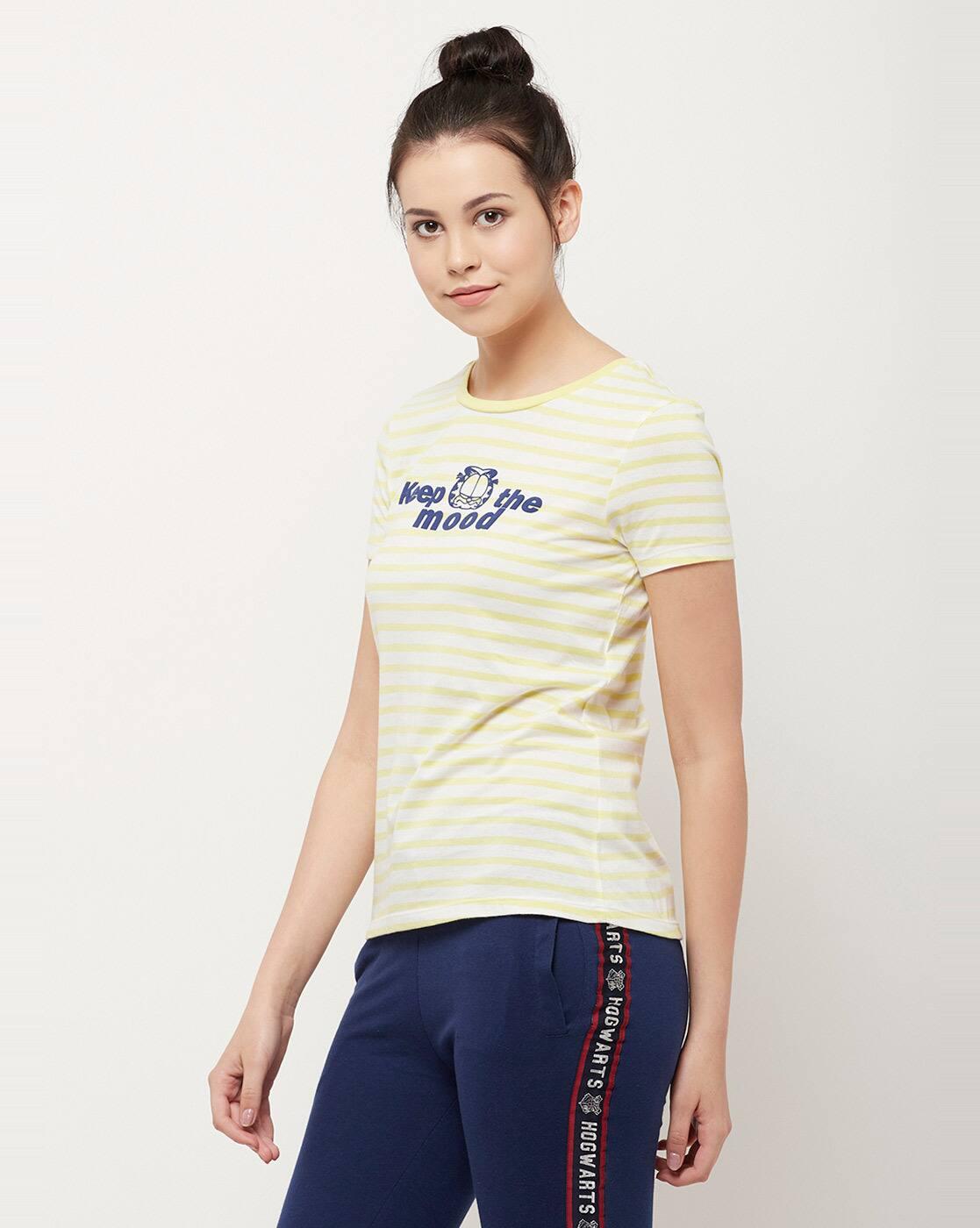 Striped Round-Neck T-Shirt