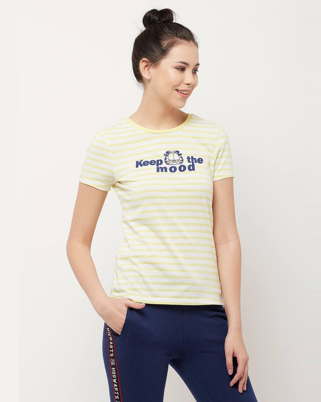 Striped Round-Neck T-Shirt