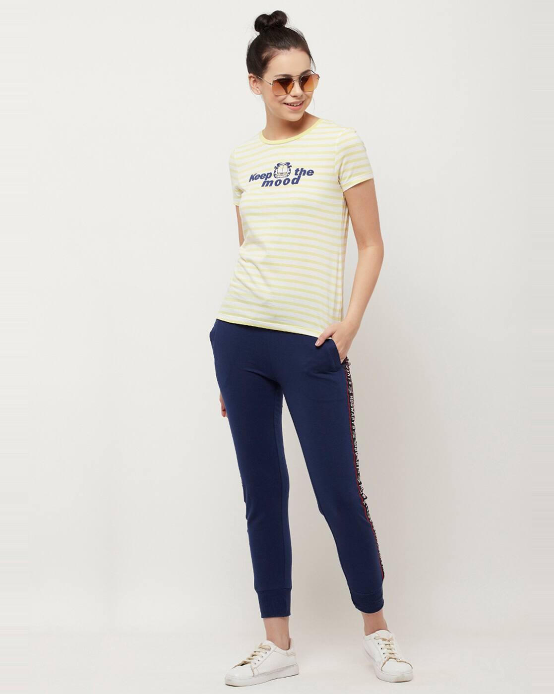 Striped Round-Neck T-Shirt