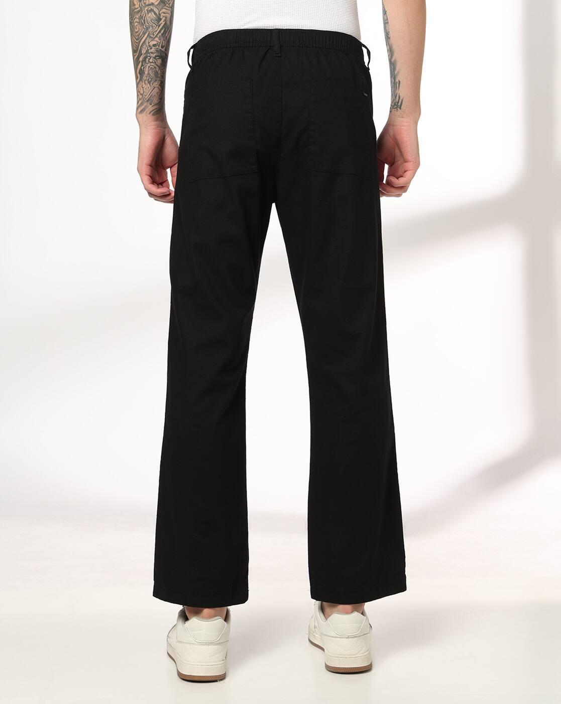 Men Comfort Fit Pleat-Front Trousers