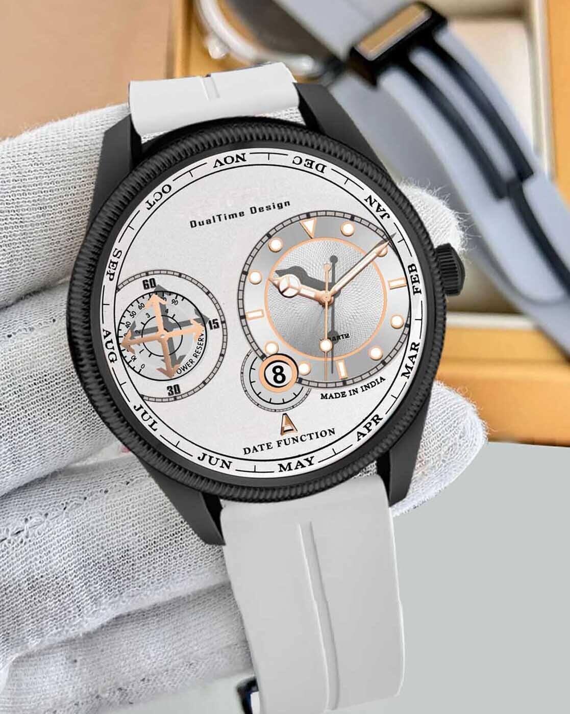 Men Round Dial Shape Wrist Watch