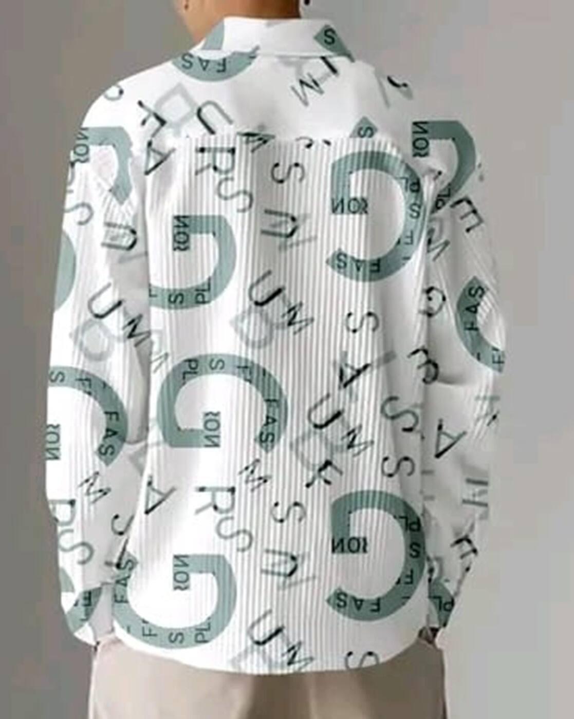 Men Typographic Print Regular Fit Shirt