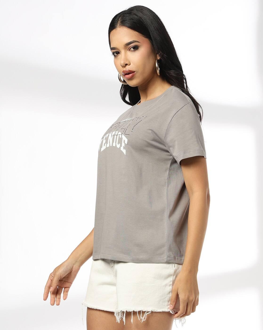 Women Venice Oversized Crew-Neck T-Shirt