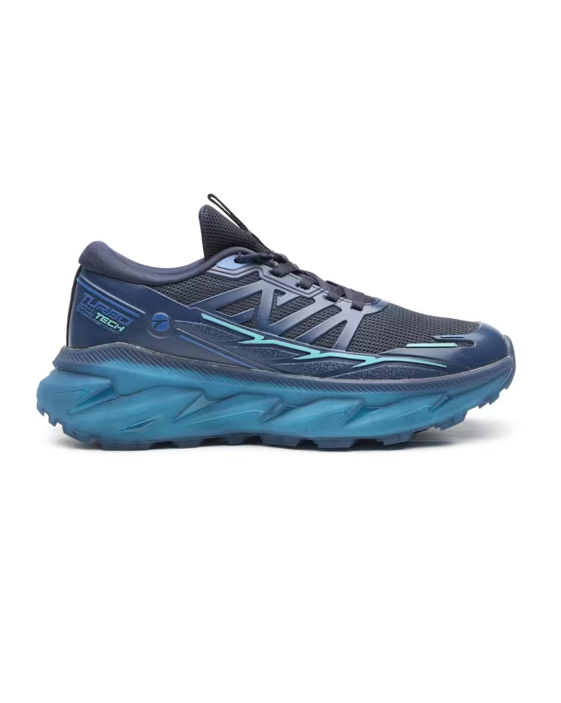 Men Round Toe Lace-Up Fastening Sport Shoes