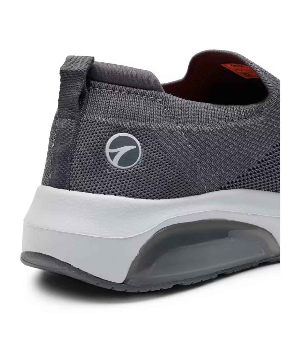 Men Round Toe Lace-Up Fastening Sport Shoes