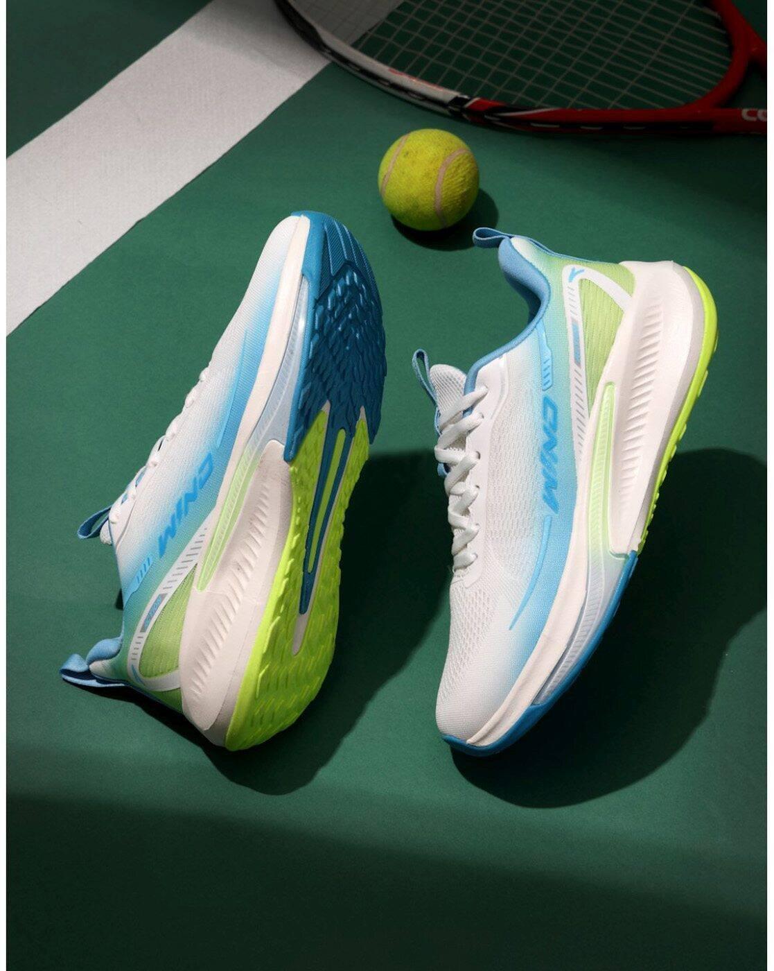Men Round Toe Lace-Up Fastening Sport Shoes