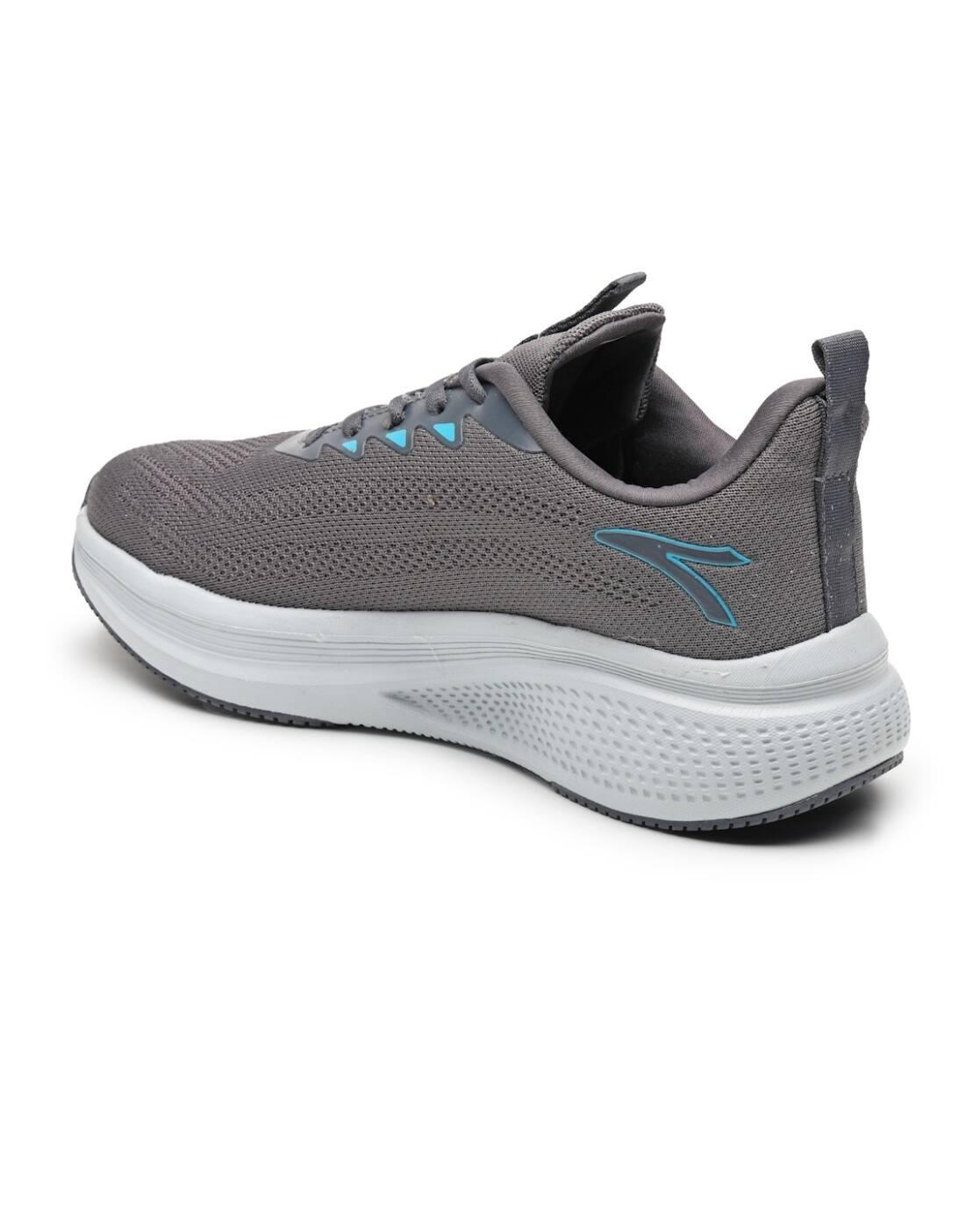 Men Round Toe Lace-Up Fastening Sport Shoes