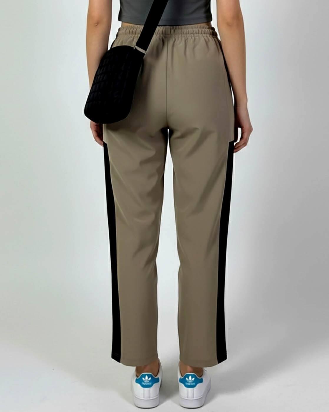 Women Mid-Rise Wide Track Pants