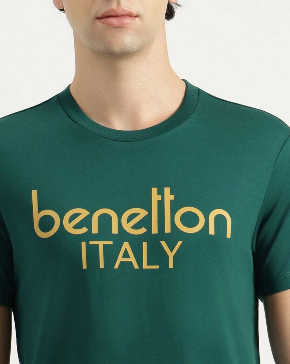 Men Typographic Print Regular Fit Round-Neck T-Shirt