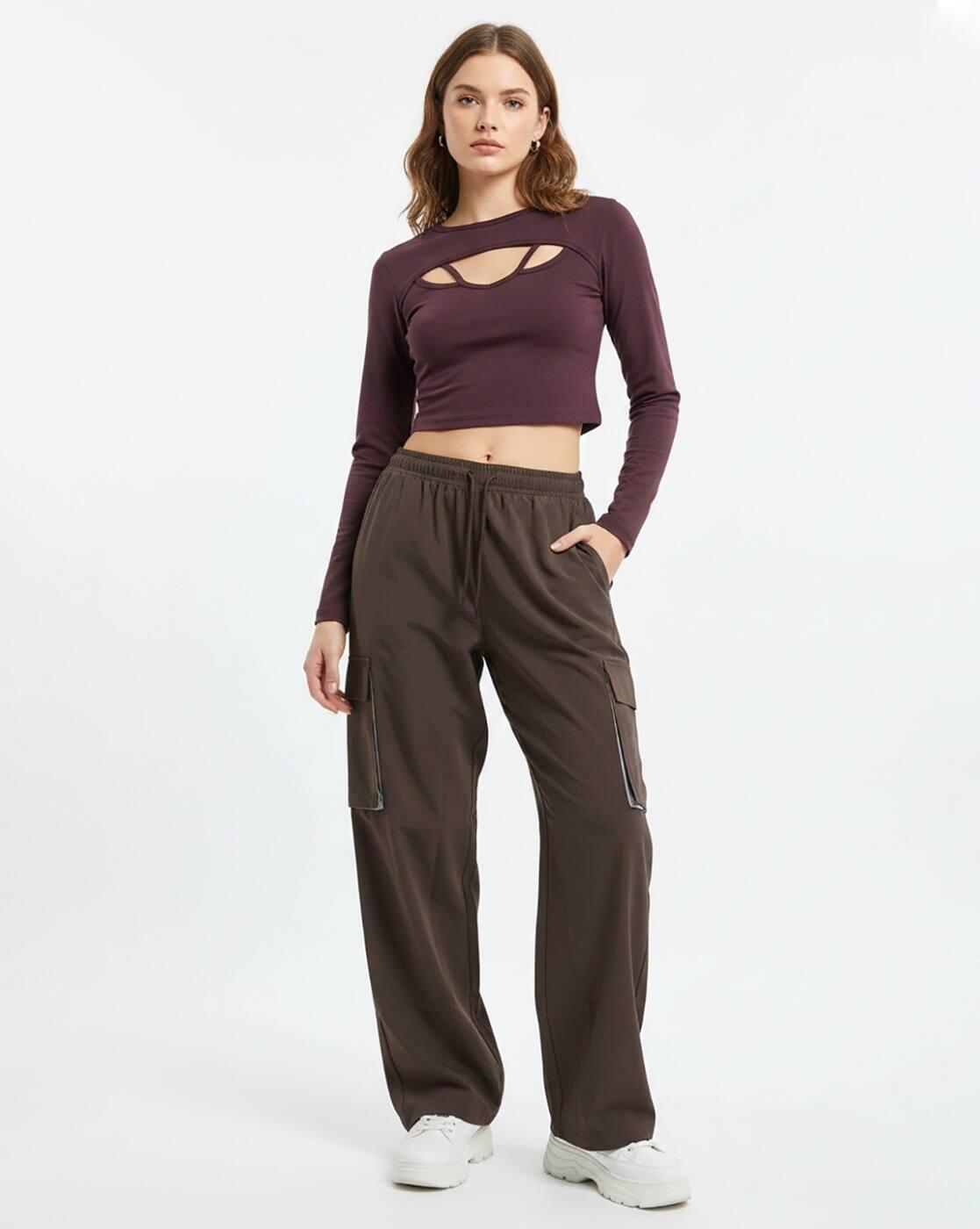 Women Super Low-Rise Track Pants