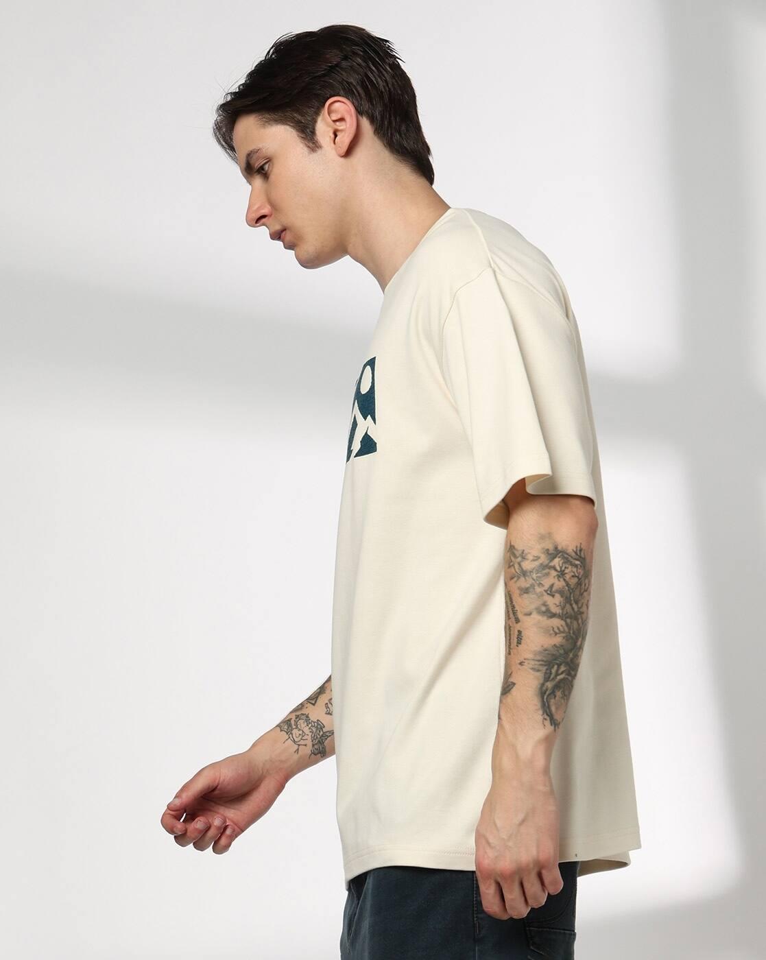 Men Graphic Print Regular Fit Crew-Neck T-Shirt