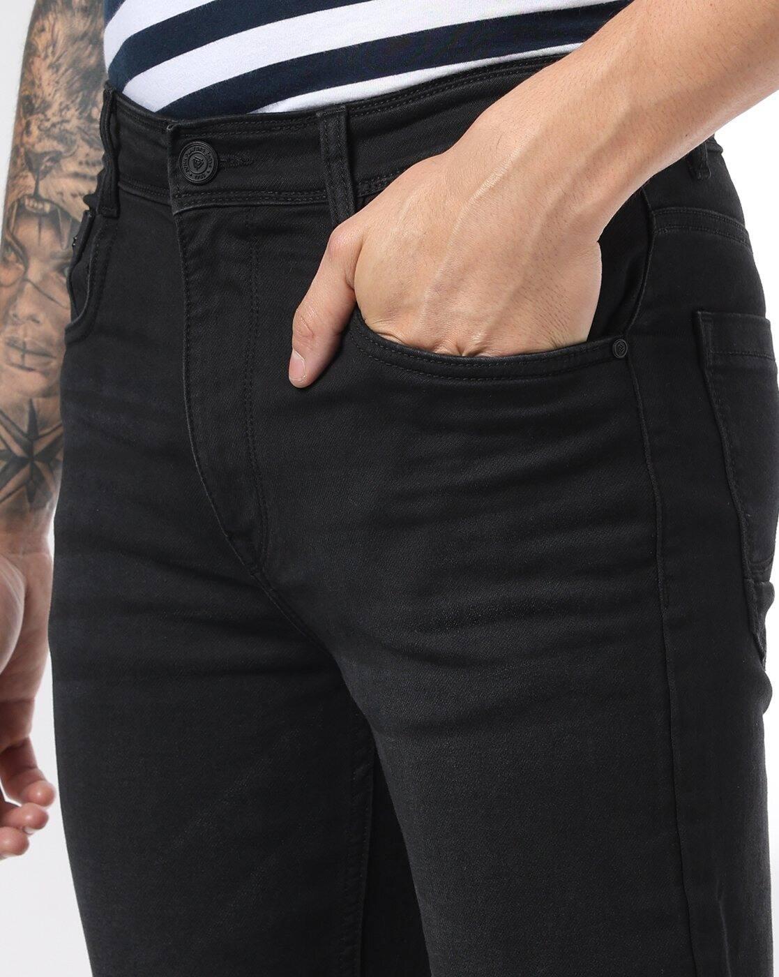 Men Lightly Washed Straight Fit Jeans