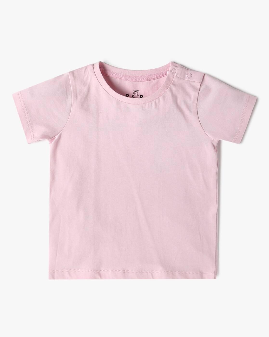 Girls Peppa Pig Print Regular Fit Dungaree with T-Shirt