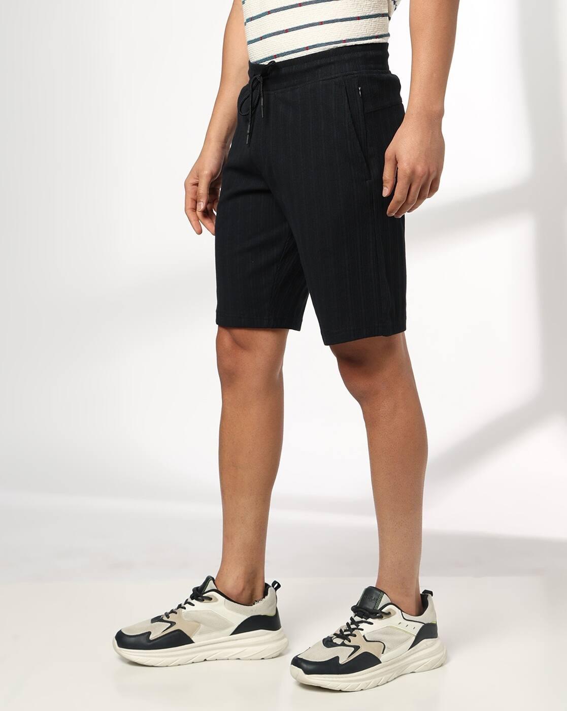 Men Striped Regular Fit Shorts