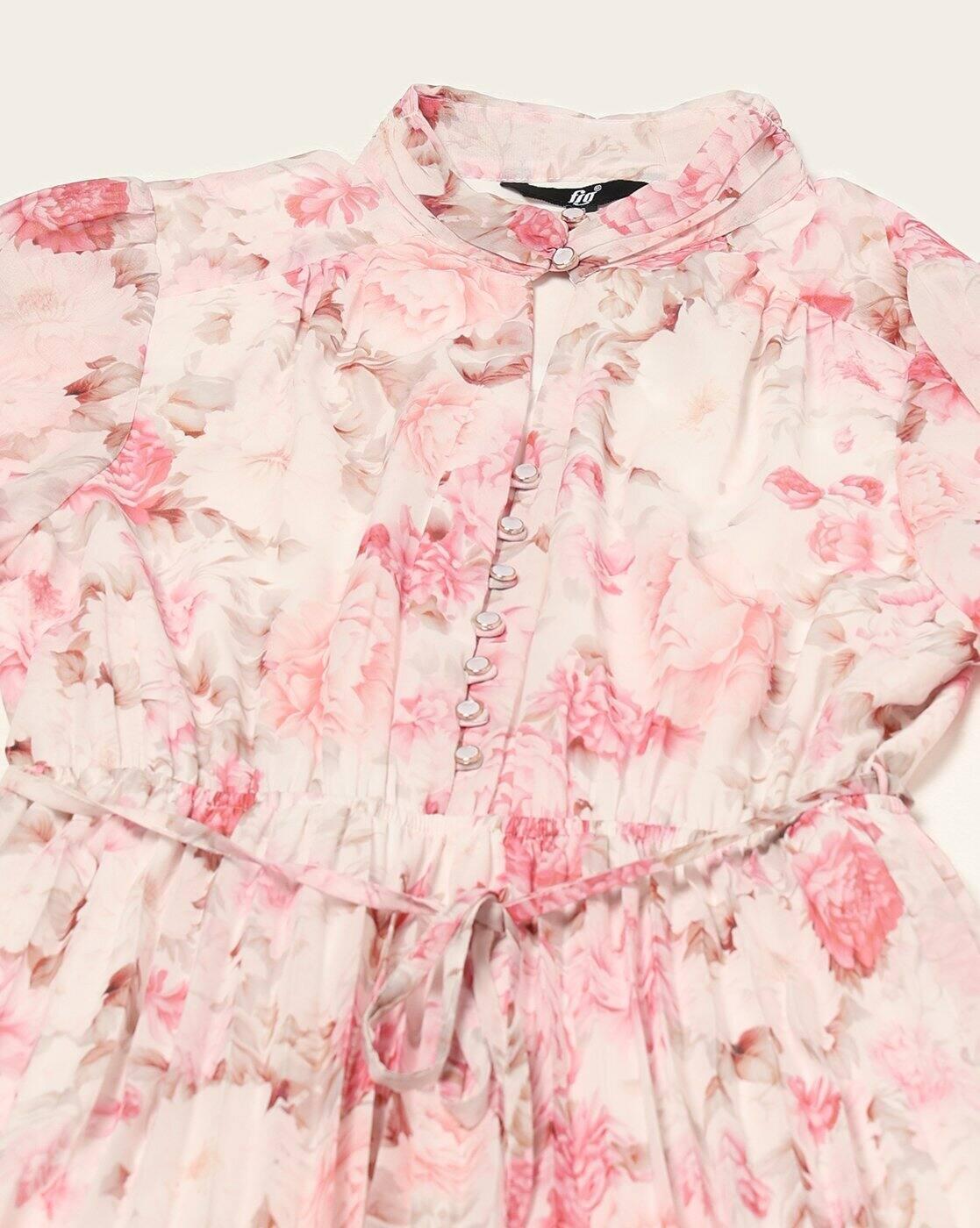 Women Floral Print Fit & Flare Dress
