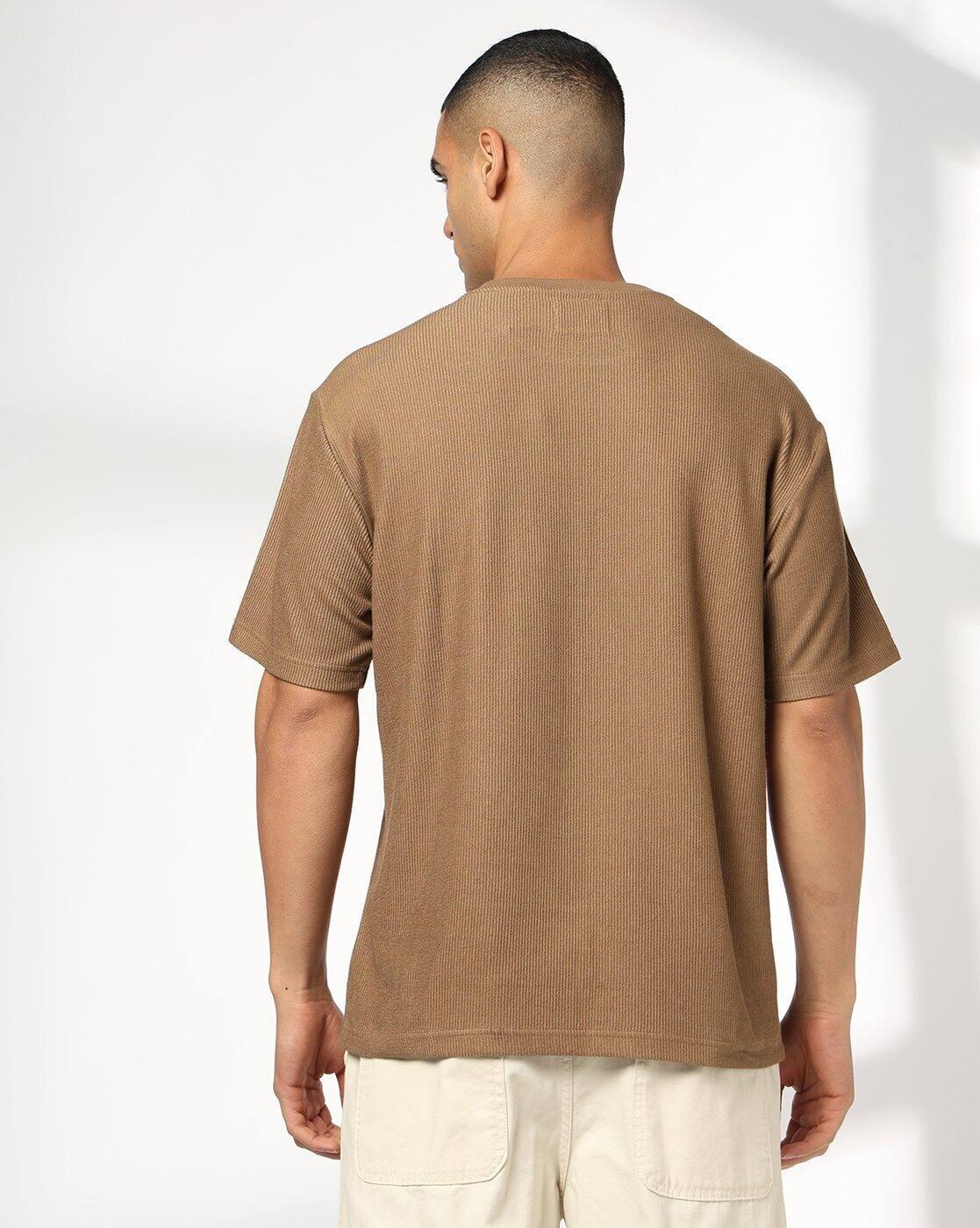 Men Printed Relaxed Fit Crew-Neck T-Shirt