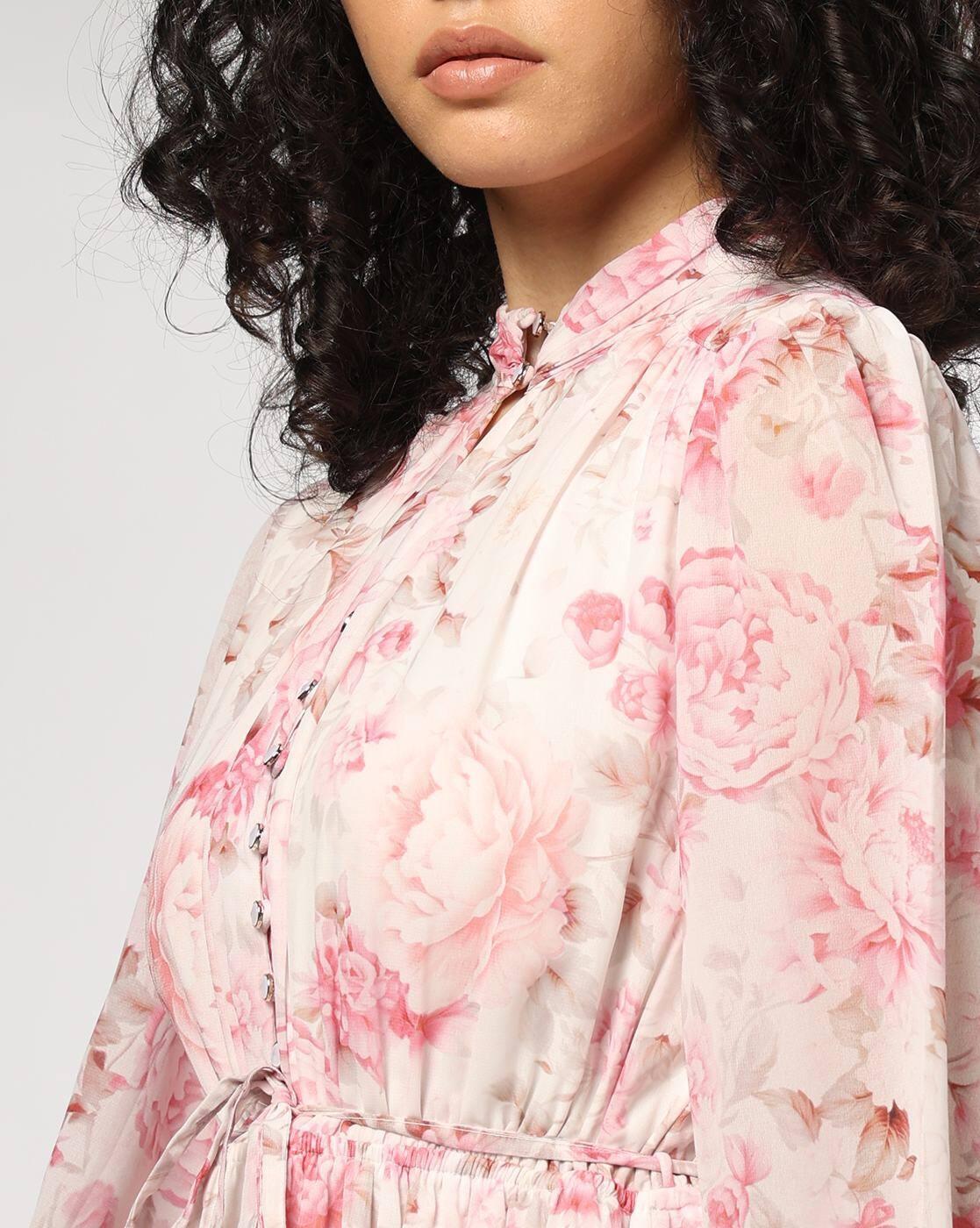 Women Floral Print Fit & Flare Dress