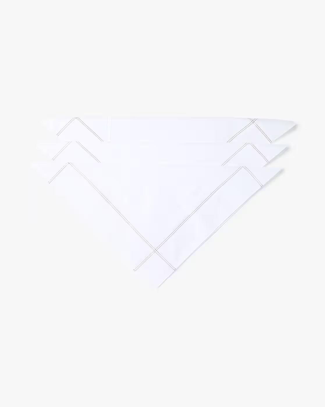Men Pack of 3 Striped Cotton Handkerchiefs