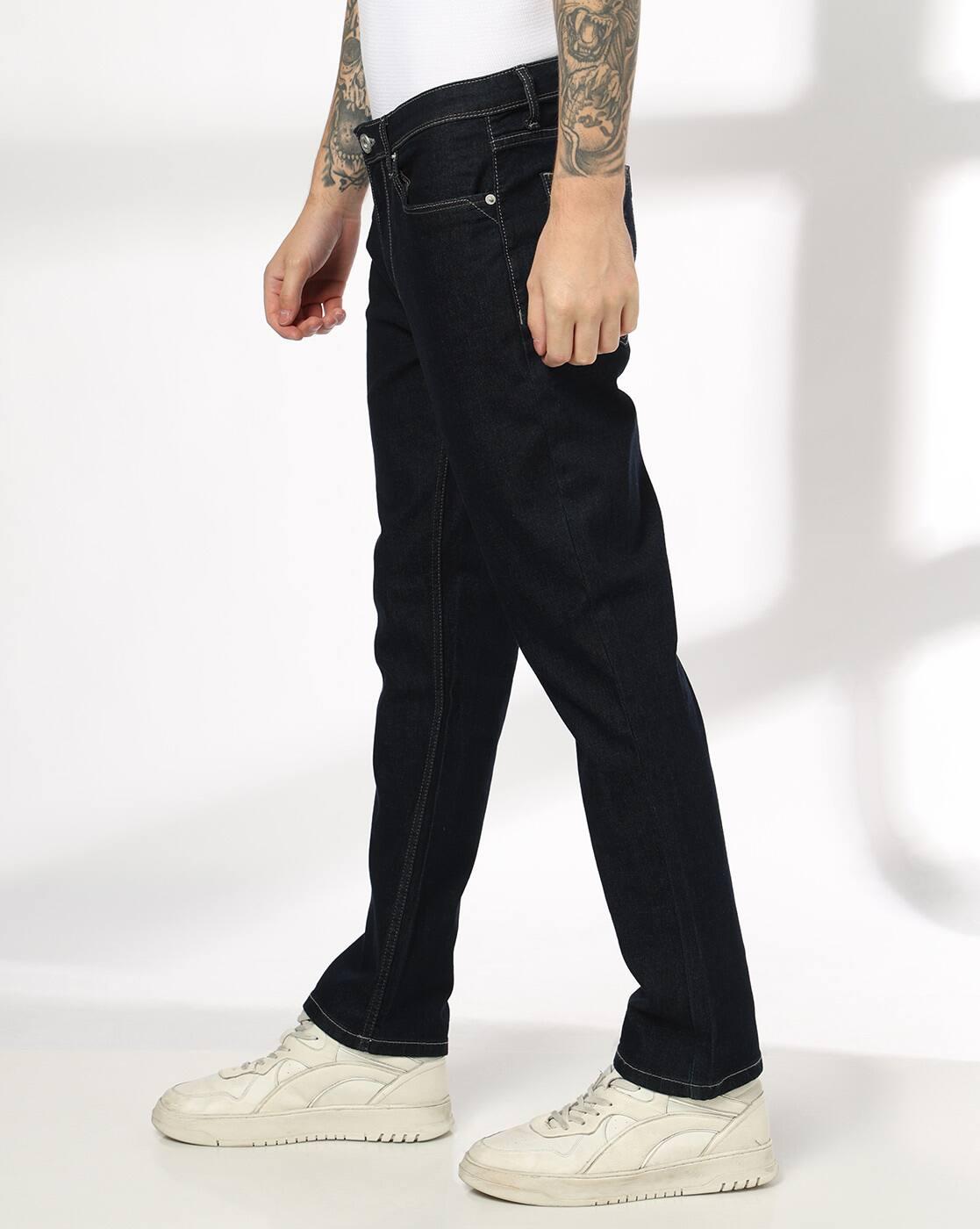 Men Mid-Rise Straight Jeans