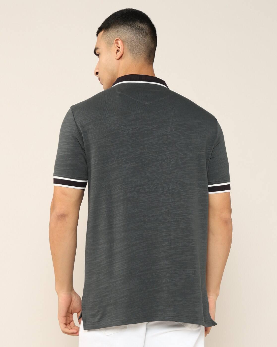 Men Regular Fit Cotton Polo T-Shirt