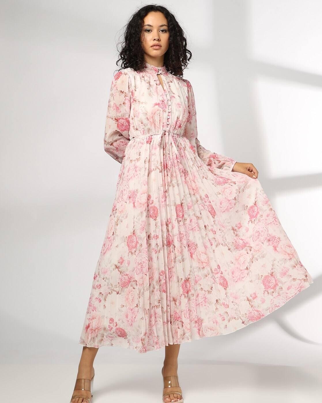 Women Floral Print Fit & Flare Dress