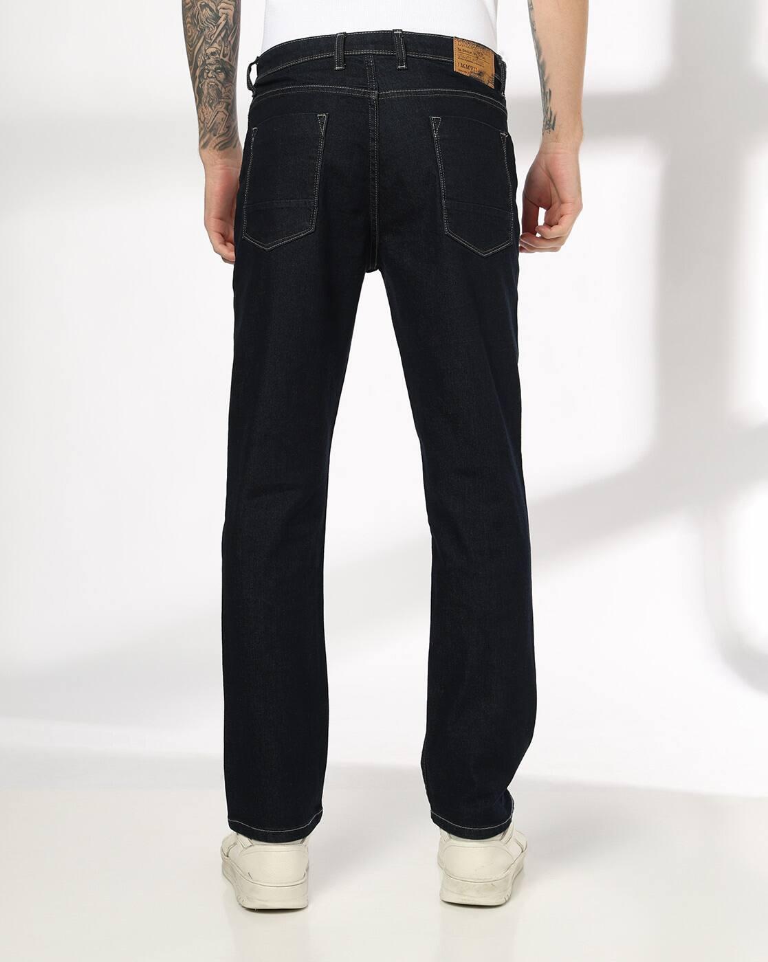 Men Mid-Rise Straight Jeans
