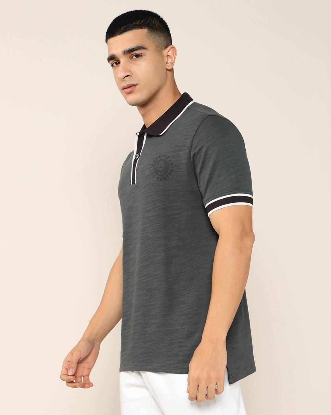 Men Regular Fit Cotton Polo T-Shirt