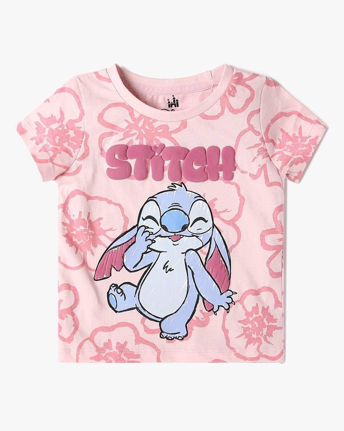 Girls Stitch Scribble Print T-Shirt & Pants Set
