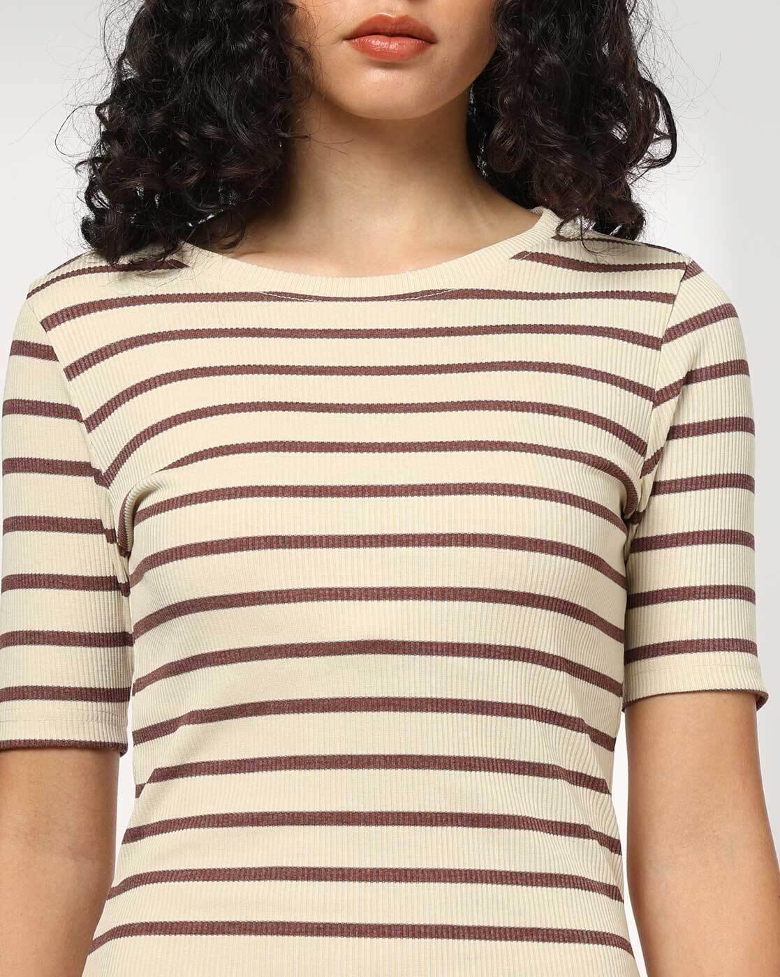 Women Striped Bodycon Dress