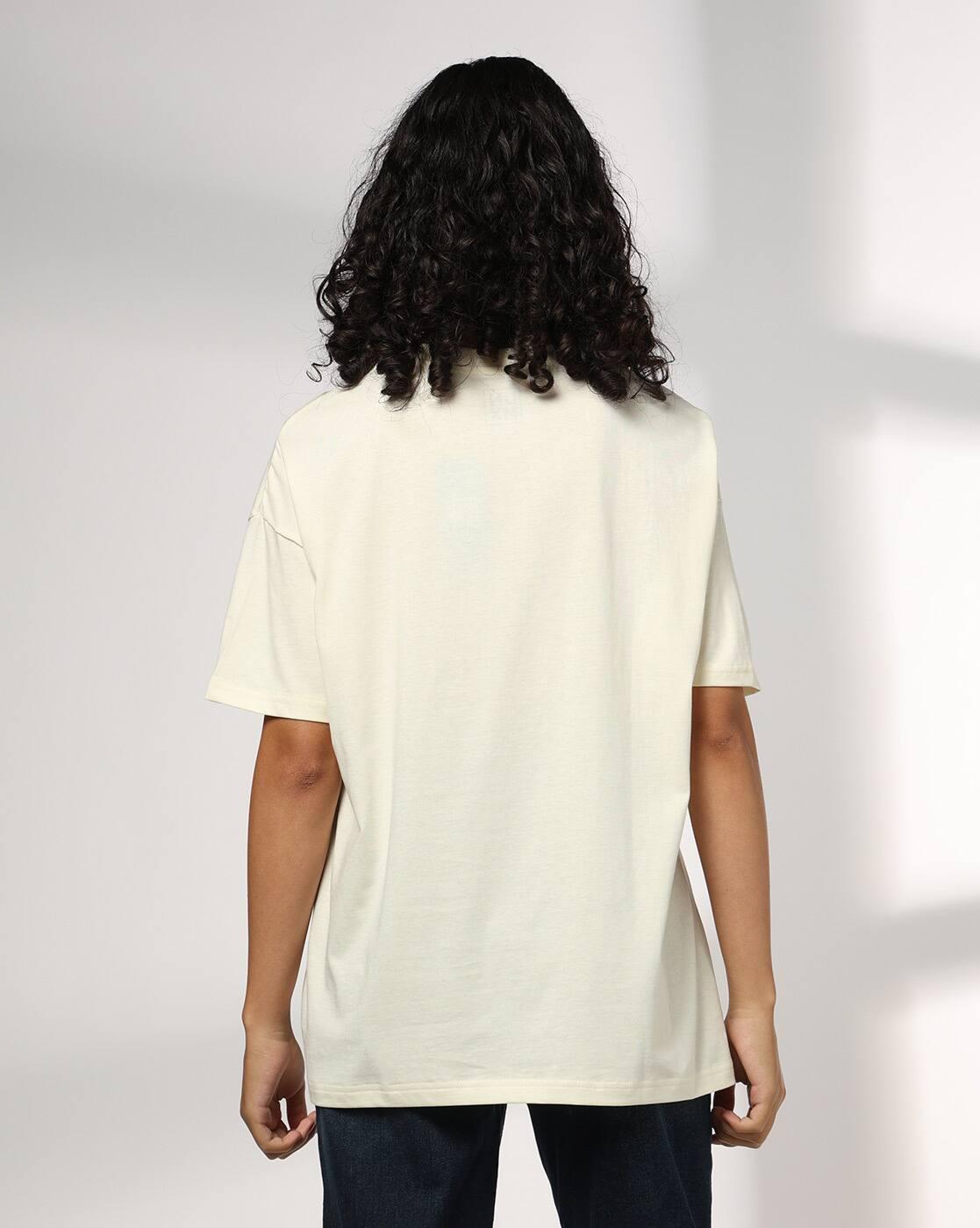 Women Endless Summer Oversized Crew-Neck T-Shirt