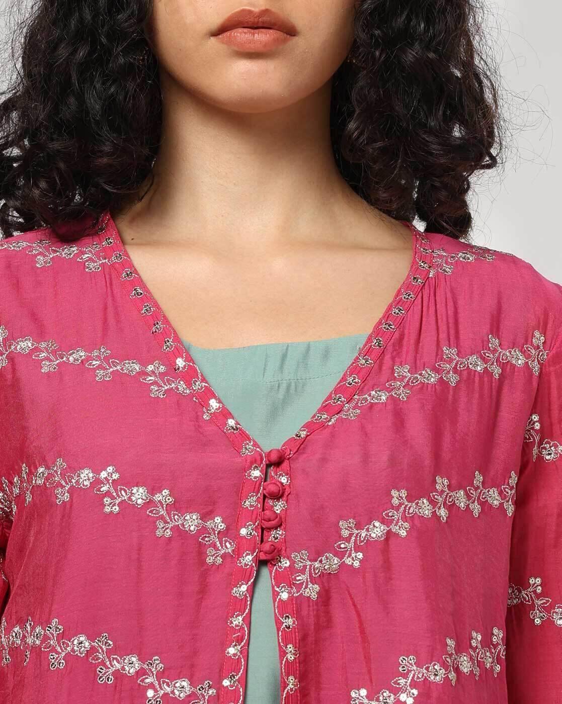 Women Embroidered 3 Pc Set