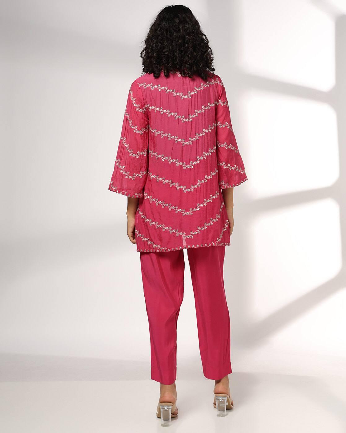 Women Embroidered 3 Pc Set