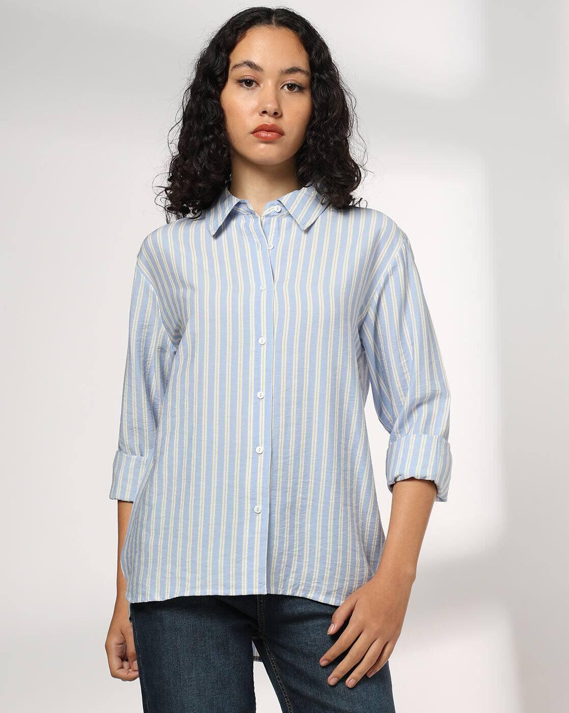 Women Striped Regular Fit Shirt