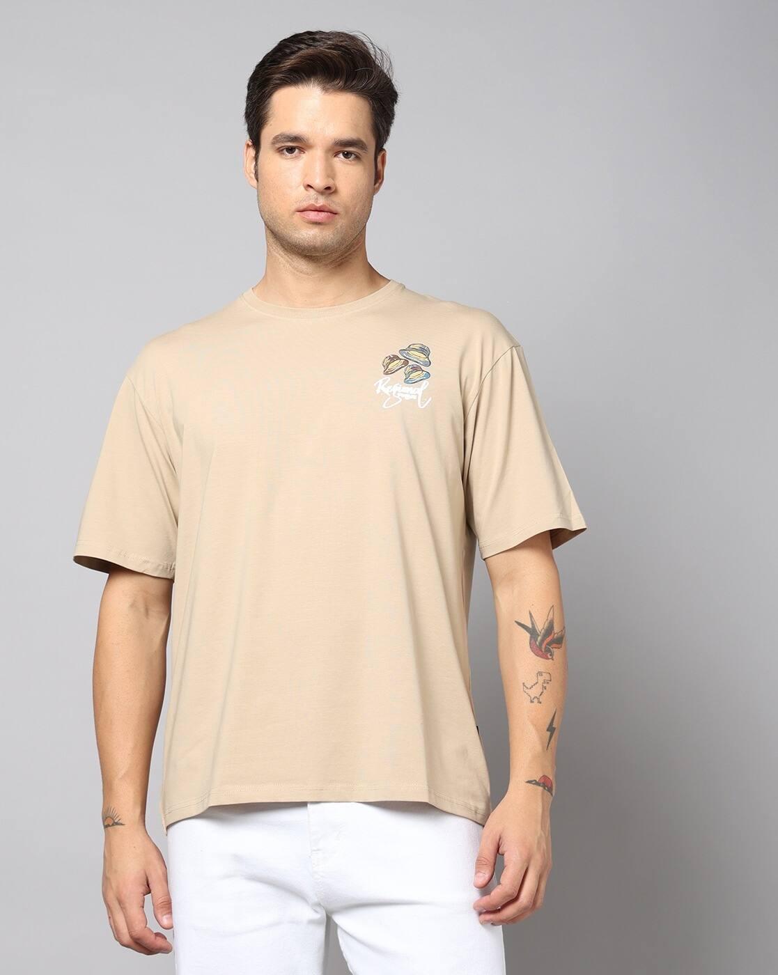 Men Graphic Print Regular Fit Crew-Neck T-Shirt