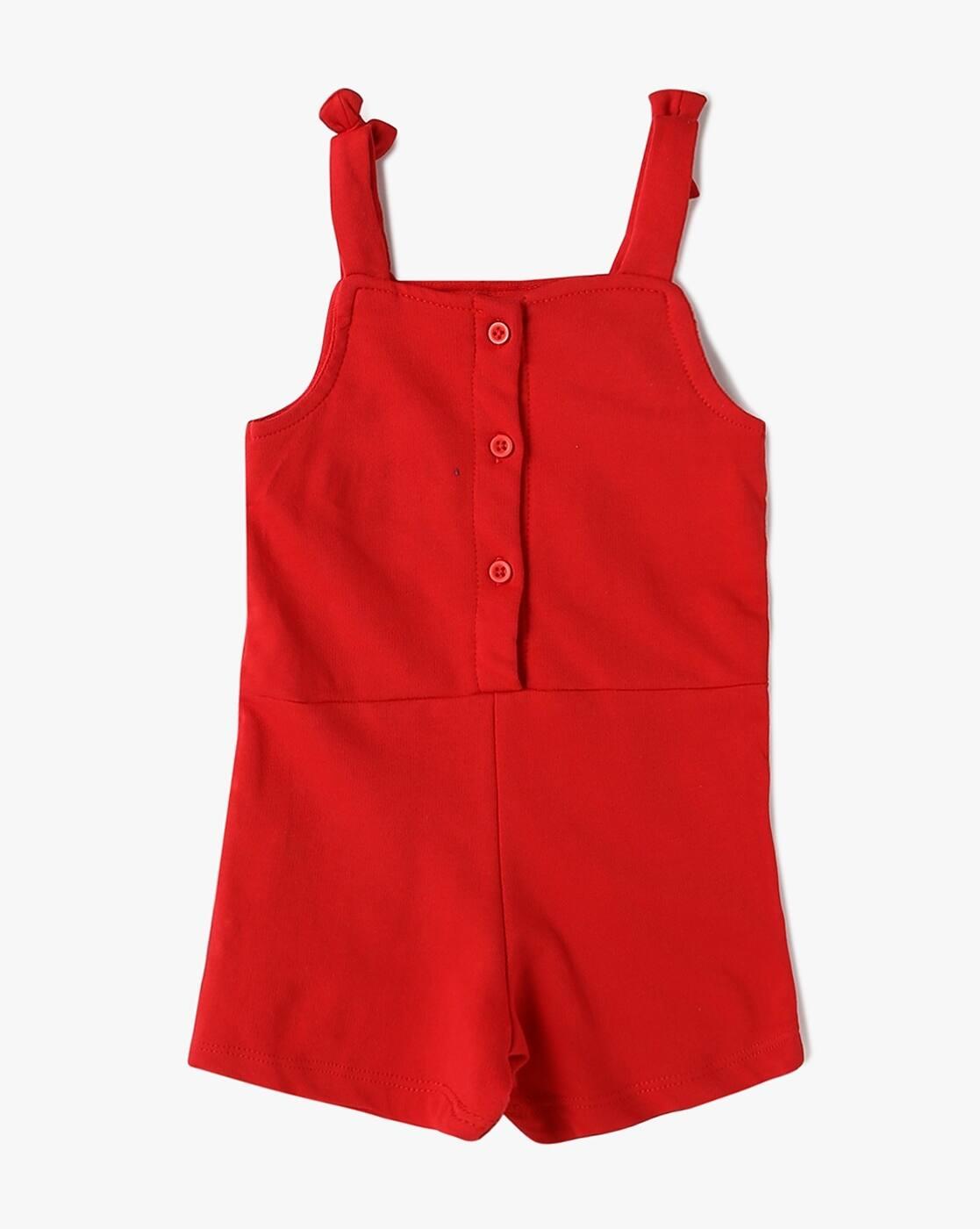 Round-Neck Pack Of 2 Dungaree Set