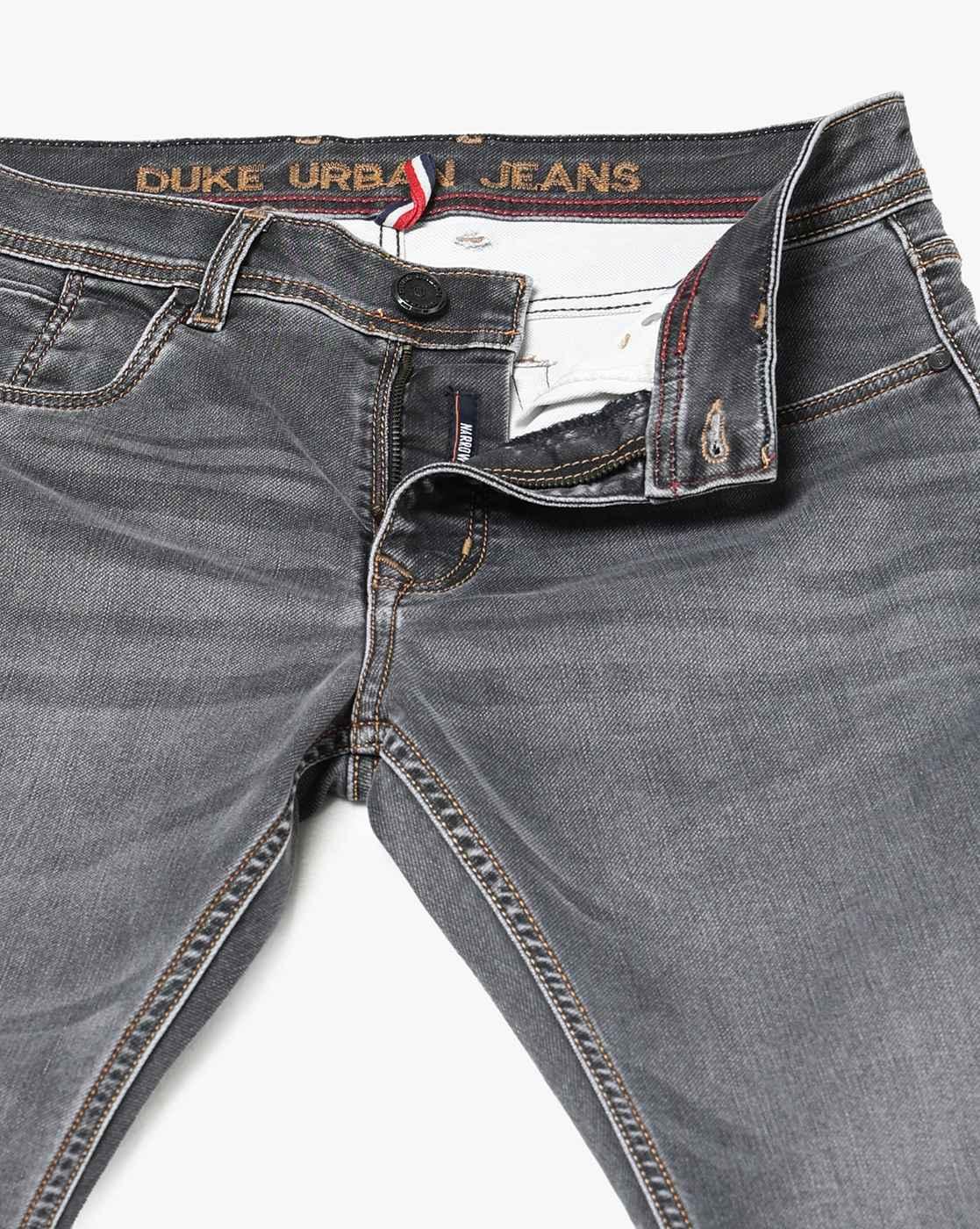 Men Lightly Washed Slim Fit Jeans